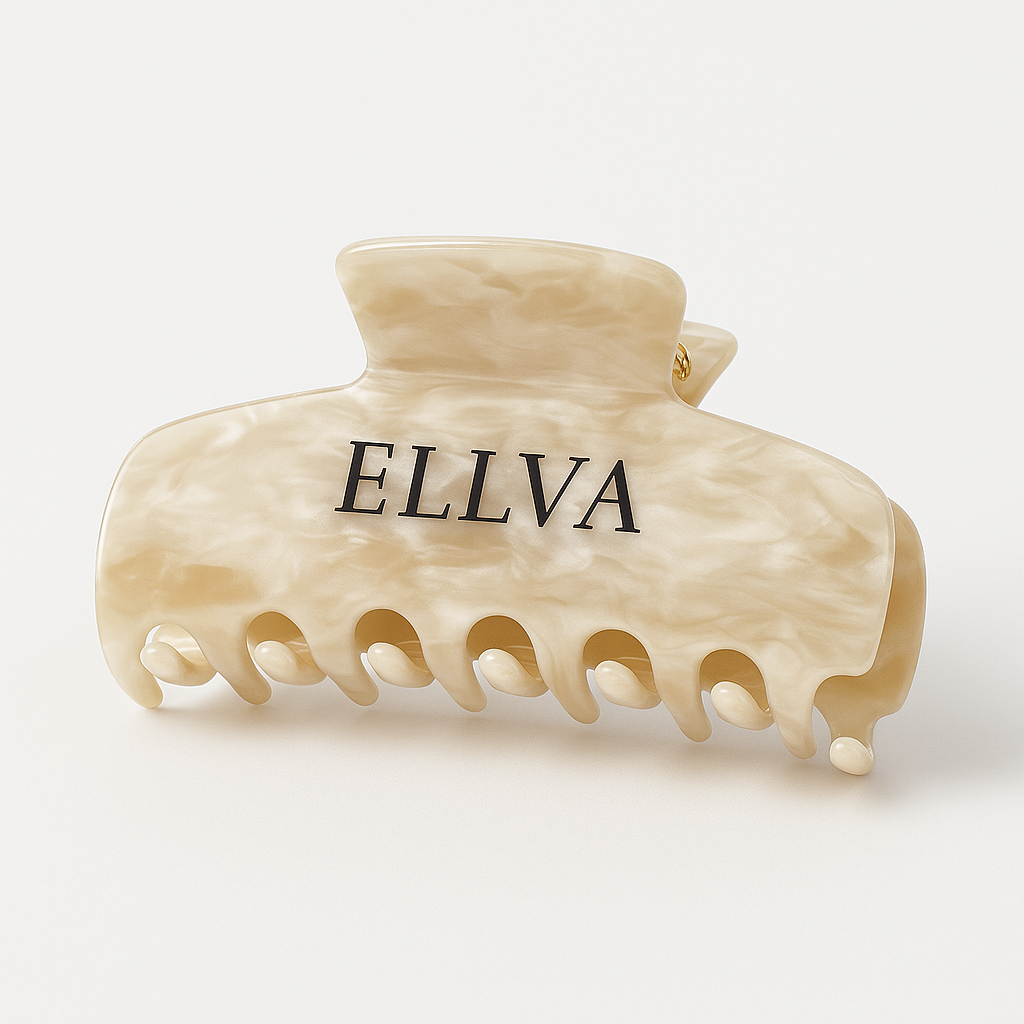 Ellva Marmor Kloklemme – Elfenben Beig2